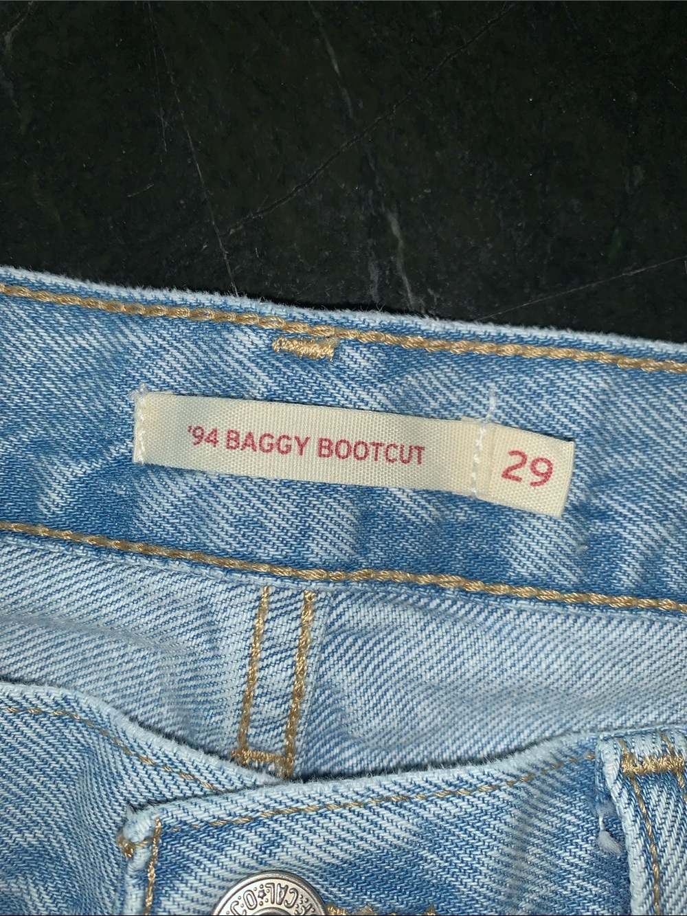 Levi's Light Blue High-Rise Straight Jeans - Picture 5 of 7